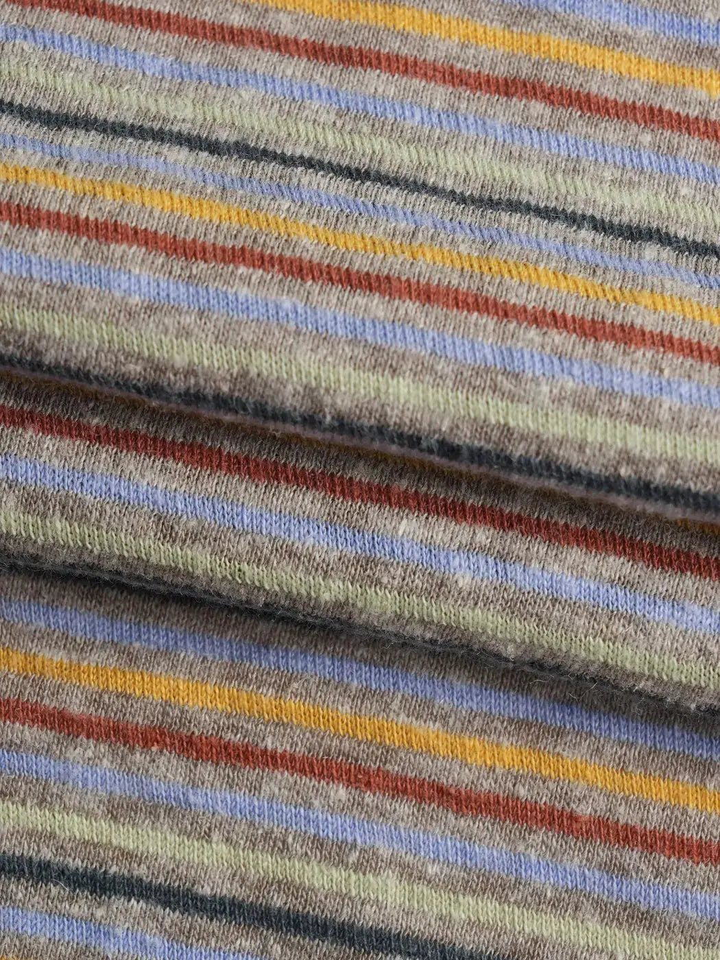 Hemp , Recycle Poly  & Tencel Light Weight Yarn Dye Jersey Fabric ( KJ21C828Y series )  Knit Hemp & Organic cotton  Bastine 
