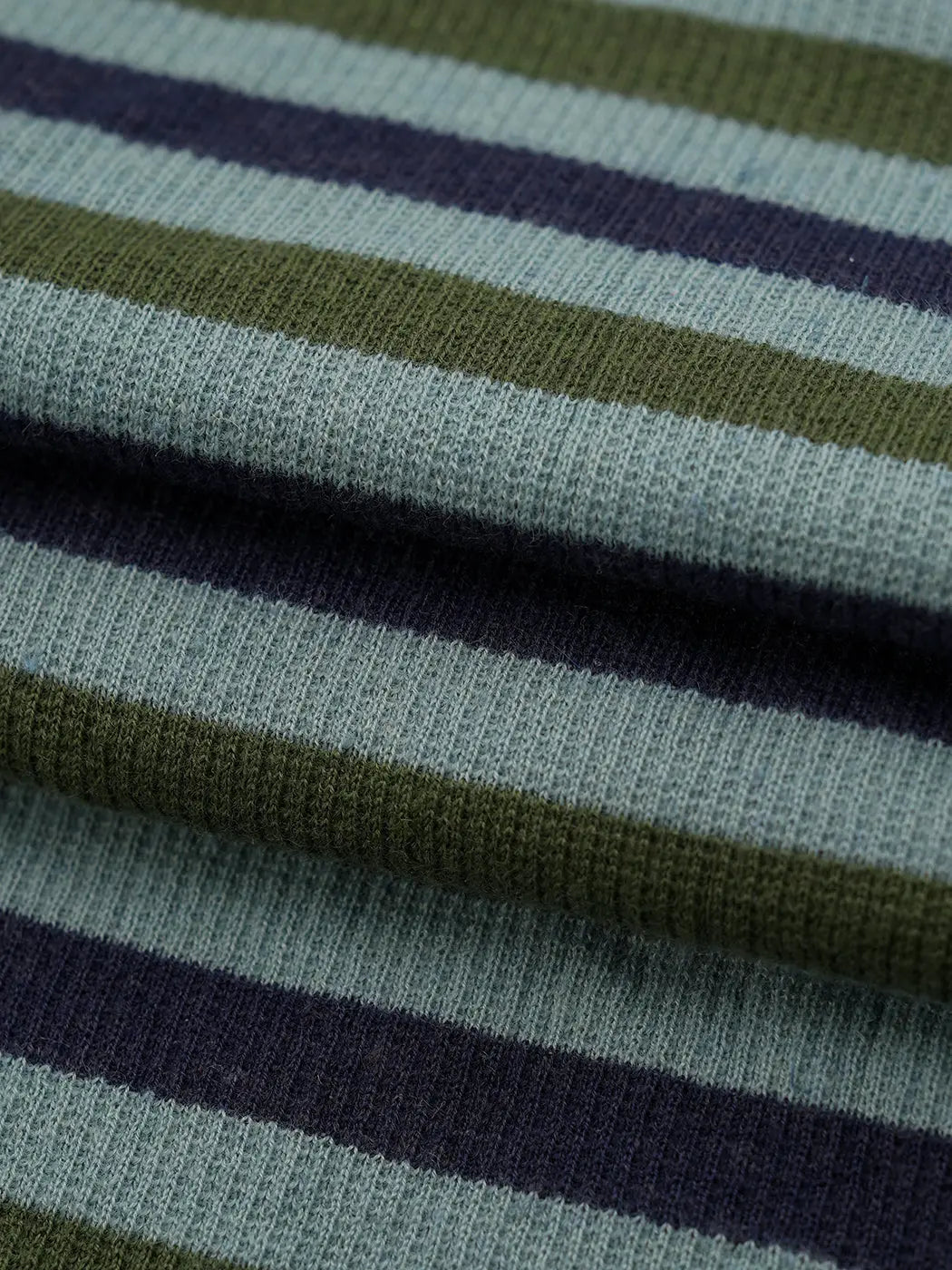 Hemp & Recycled Poly Mid-Weight Stretched Yarn Dyed Stripe Rib Fabric ( KR70/2E912A / KR70/2E912B )  Knit Hemp & Recycled Polyester  Bastine 