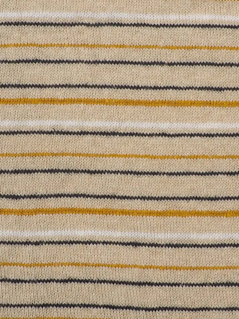 Hemp & Recycled Poly Mid-Weight Yarn Dyed Stripe Jersey Fabric  ( KJ21/2D934 Series ) - Bastine