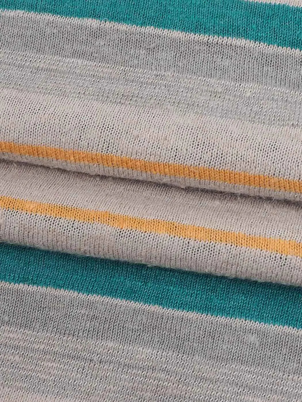 Hemp , Recycled Poly & Tencel Mid Weight Yarn Dyed Jersey ( KJ21D903B / KJ21D903C ) - Bastine