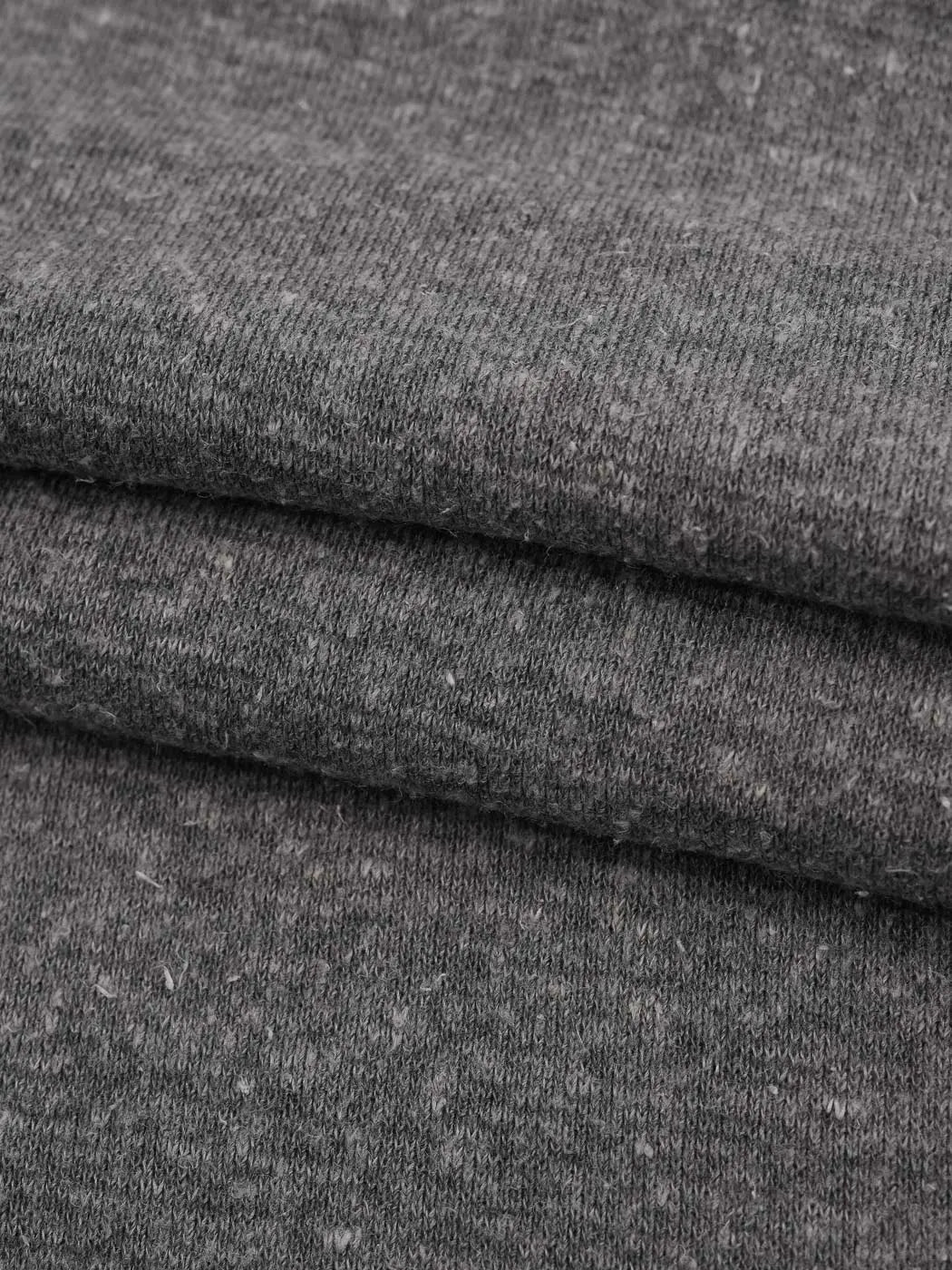 Hemp & Recycled Polyester Mid-Weight Stretched Rib Fabric ( KR21B927 ) HempFortexWeb Bastine Knit Hemp & Recycled Polyester