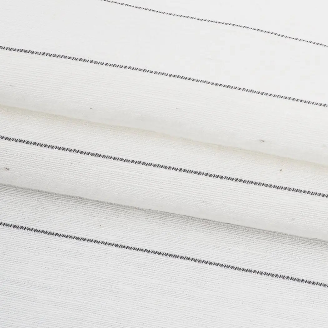 Hemp & Silk Light Weight Yarn Dyed Stripe Fabric ( HS147A361 ) - Bastine