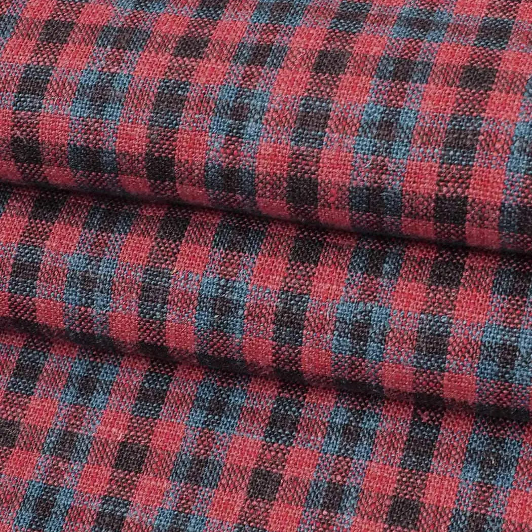 Hemp & Tencel Light Weight Plaid Fabric（HL312Y-F17） - Bastine