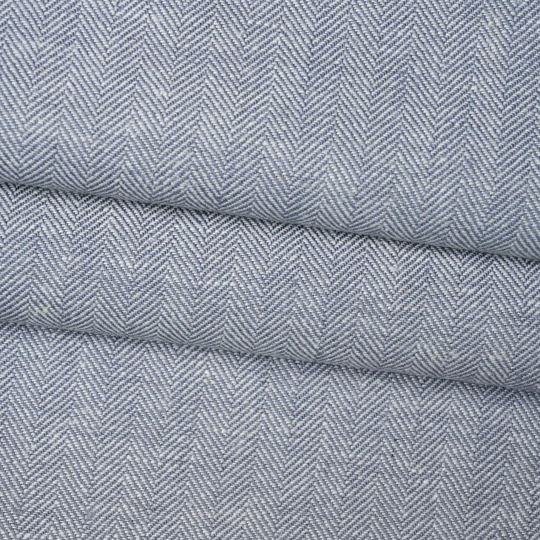 Hemp, Organic Cotton & Wool Mid Weight Herringbone Fabric ( HG6510-L01 / HG6510-L02 )  Woven Hemp & Organic Cotton  Bastine 