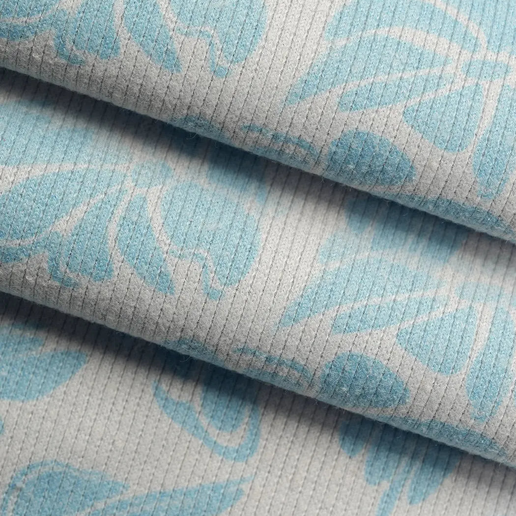 Hemp, Recycled Poly & Spandex Heavy Weight Stretched Rib Fabric ( KR40/2C801 Print, 2 Colors )  Knit Hemp & Recycled Polyester  Bastine 