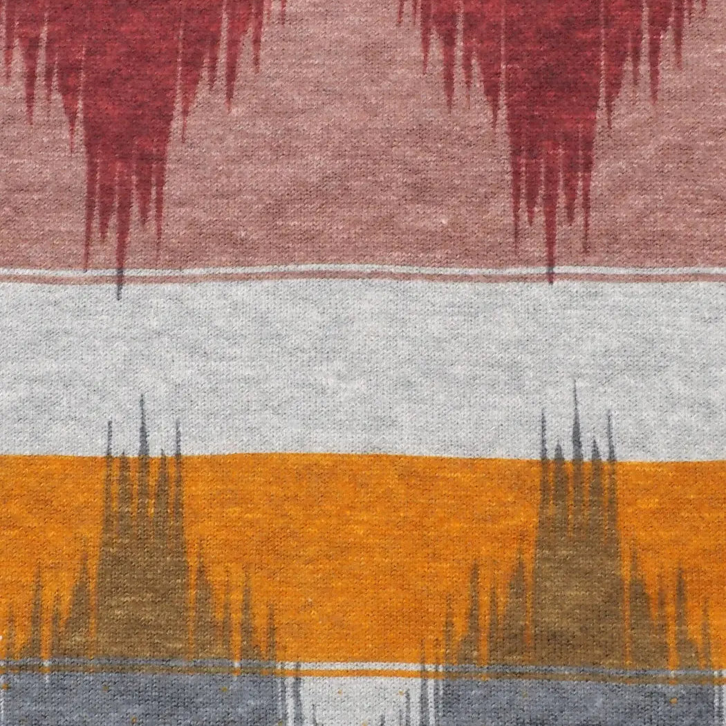 Hemp, Recycled Poly & Tencel Heavy Weight Fleece Fabric ( KF21C815 print ) - Bastine