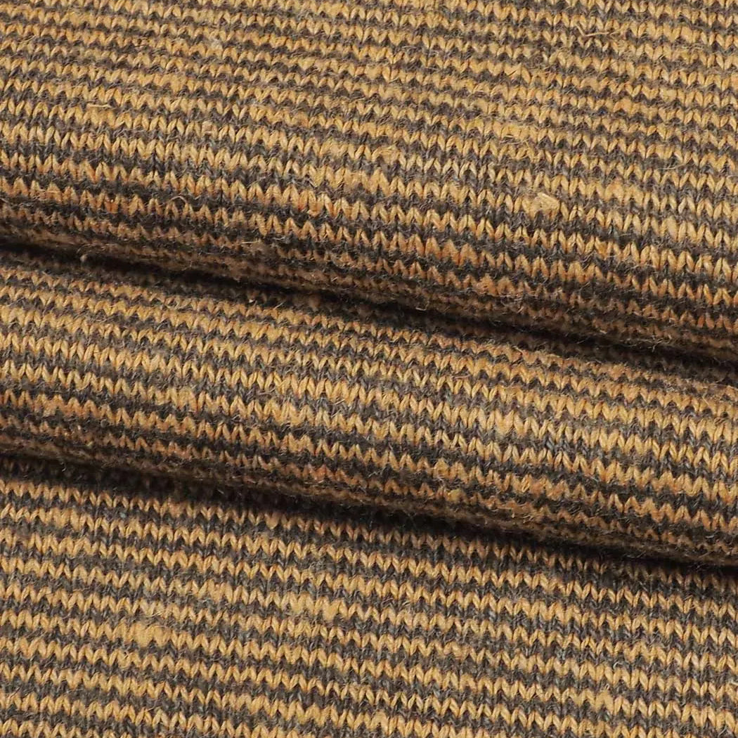 Bastine Hemp, Recycled Poly & Tencel Mid-Weight Yarn Dyed Stripe Jersey Fabric