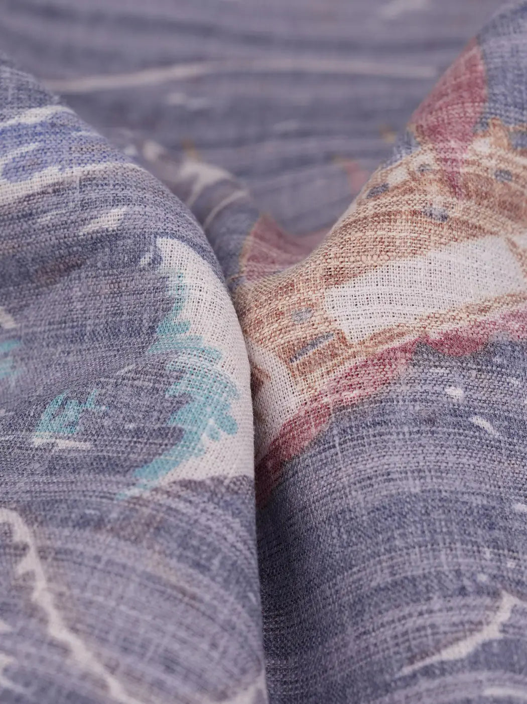 Bastine Hemp, Recycled Poly & Tencel light Weight Hemp Printed Plain Fabric ( HP06380 ) Hemp Printed Light Weight Plain Fabric
