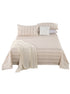 LZ   Hemp Cotton Blended Pillowcase Bed Sheet Quilt Cover Four - piece Set Soggy Air Stripe Bedding - Bastine