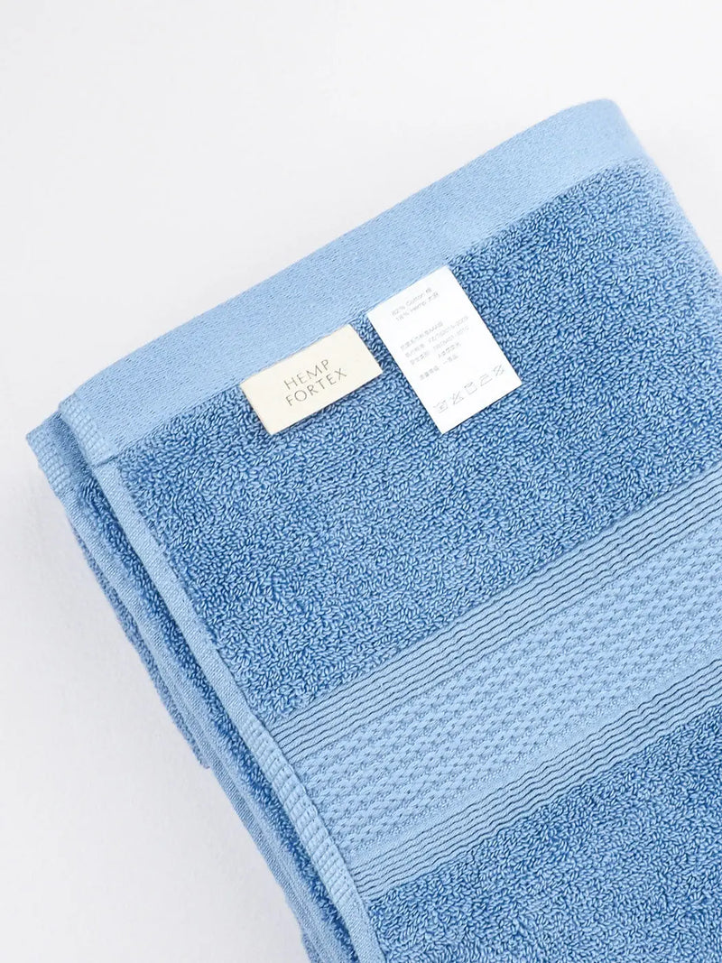 Natural Hemp Cotton Soft Wrap Absorbent Plain Household Bath Towel - Bastine
