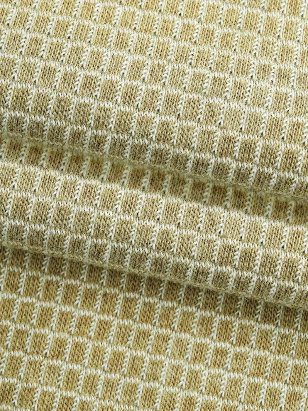 Organic Cotton & Recycled Poly Mid-Weight Waffle Fabric ( KJ17809B, 5 Colors )  Knit Hemp & Organic cotton  Bastine 