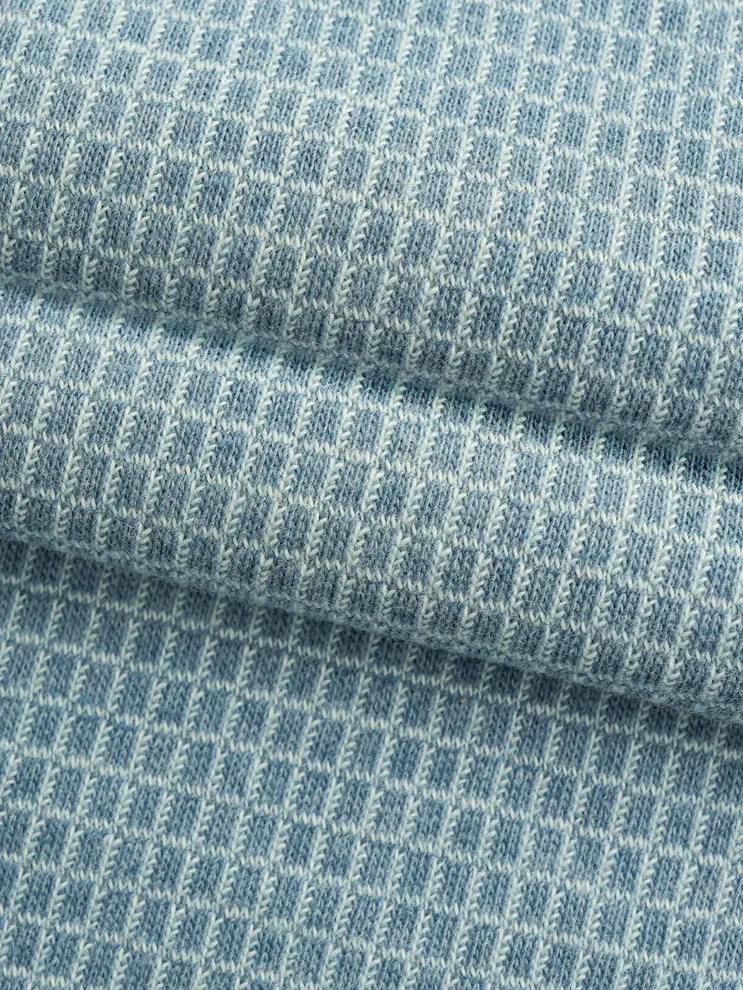 Organic Cotton & Recycled Poly Mid-Weight Waffle Fabric ( KJ17809B, 5 Colors )  Knit Hemp & Organic cotton  Bastine 