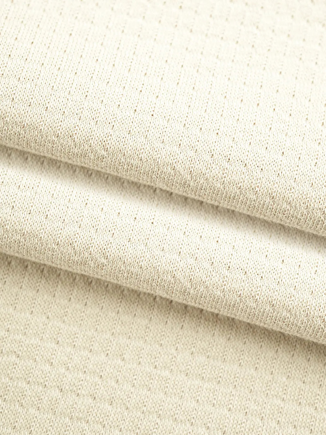 Organic Cotton & Recycled Poly Mid-Weight Waffle Fabric ( KJ17809B, 5 Colors )  Knit Hemp & Organic cotton  Bastine 