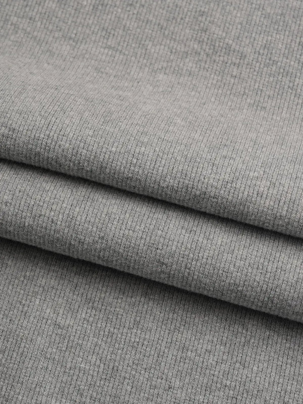 Organic Cotton & Spandex Heavy Weight Stretched Rib Fabric ( KR14090 ) (Copy)  Knit Hemp & Recycled Polyester  Bastine 