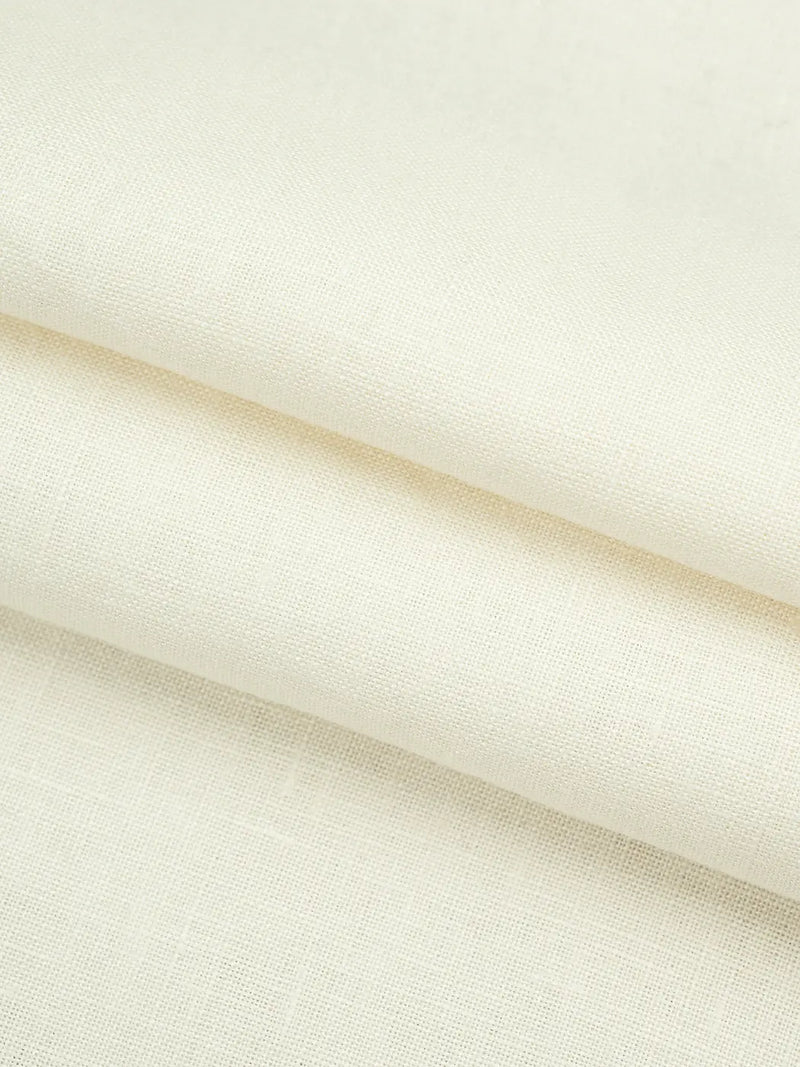 Pure Linen Light Weight Plain Fabric ( OL09285 )  Woven Pure Hemp  Bastine  Natural-White-Yard