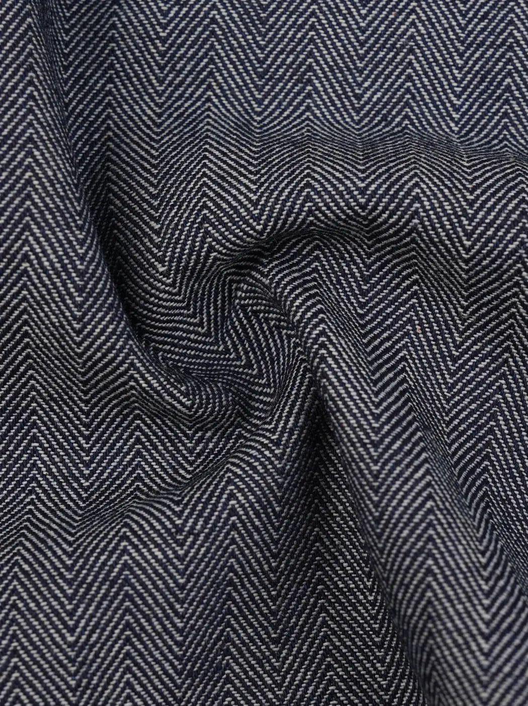 Pure Organic Cottn Light Weight Herrinbone Denim Fabric ( CN12549 ） HempFortexWeb Bastine Woven Organic Cotton