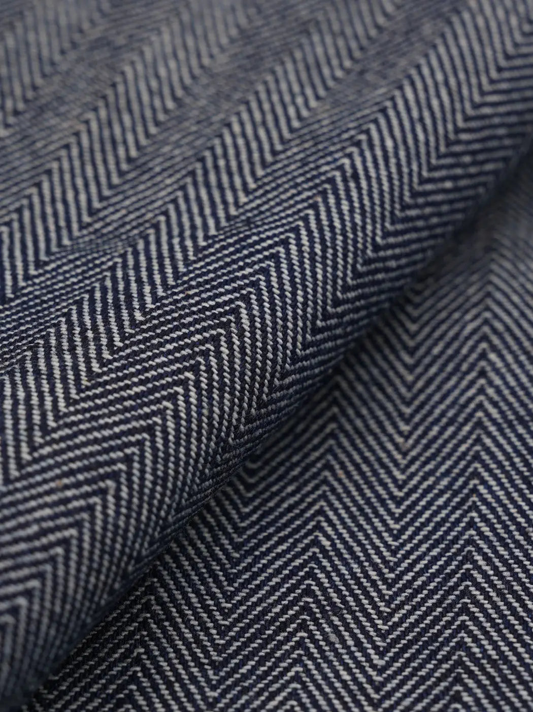 Pure Organic Cottn Light Weight Herrinbone Denim Fabric ( CN12549 ） HempFortexWeb Bastine Woven Organic Cotton