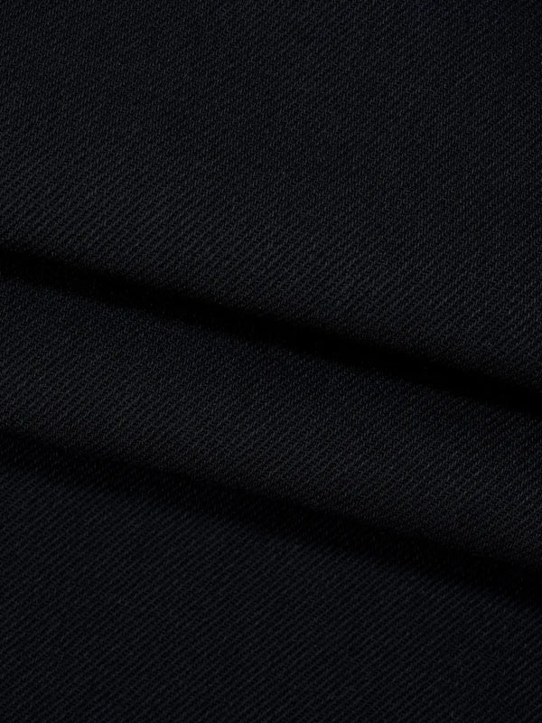 Pure Organic Cotton Heavy Weight Black Denim Fabric ( OG4598D-G01 )  Woven Pure Hemp  Bastine 