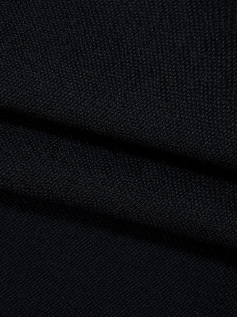 Pure Organic Cotton Heavy Weight Black Denim Fabric ( OG4598D-G01 )  Woven Pure Hemp  Bastine 