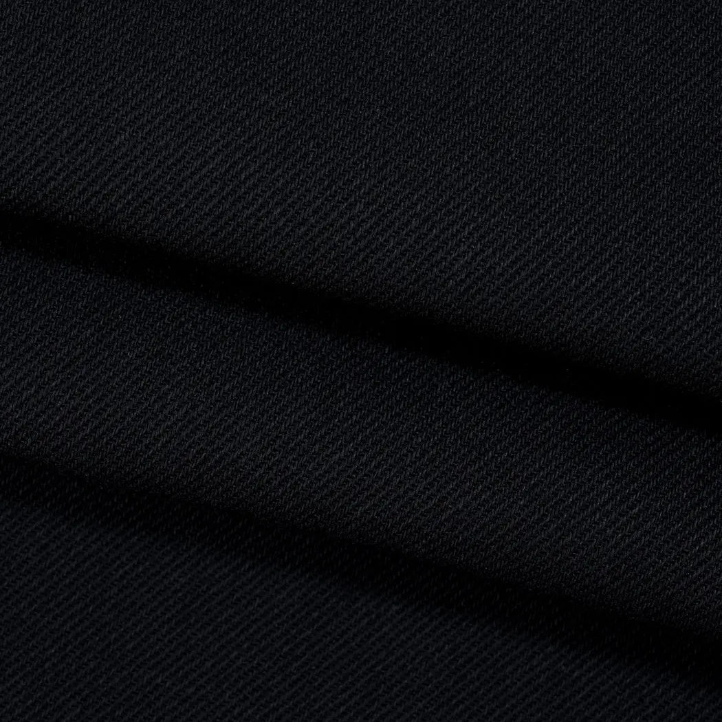 Pure Organic Cotton Heavy Weight Black Denim Fabric ( OG4598D-G01 )  Woven Pure Hemp  Bastine 