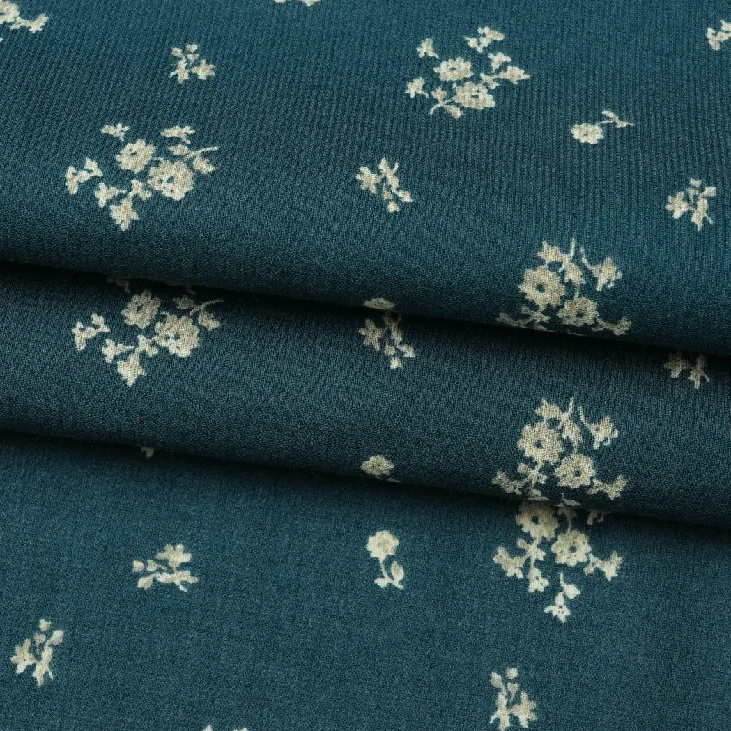Pure Organic Cotton Light Weight Seersucker Fabric ( OG120E405, 2 Print )  Woven Organic Cotton  Bastine 