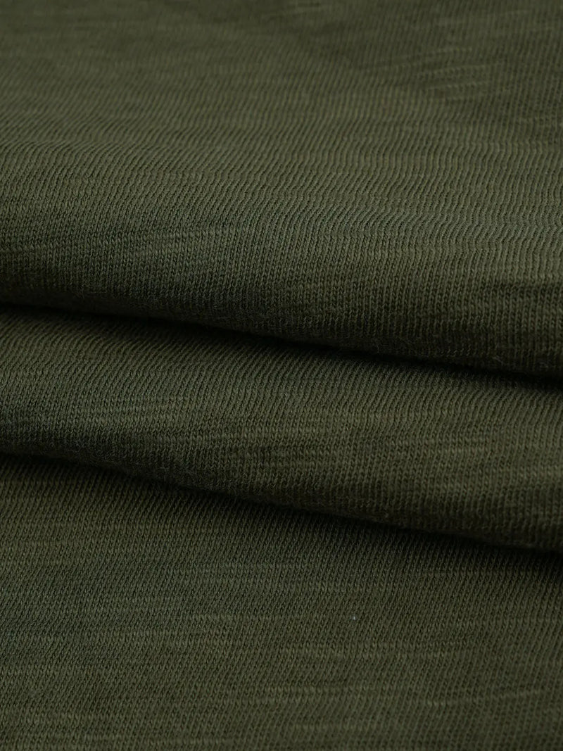 Bastine Pure Organic Cotton Light Weight Slub Jersey Fabric ( KJ08213 )