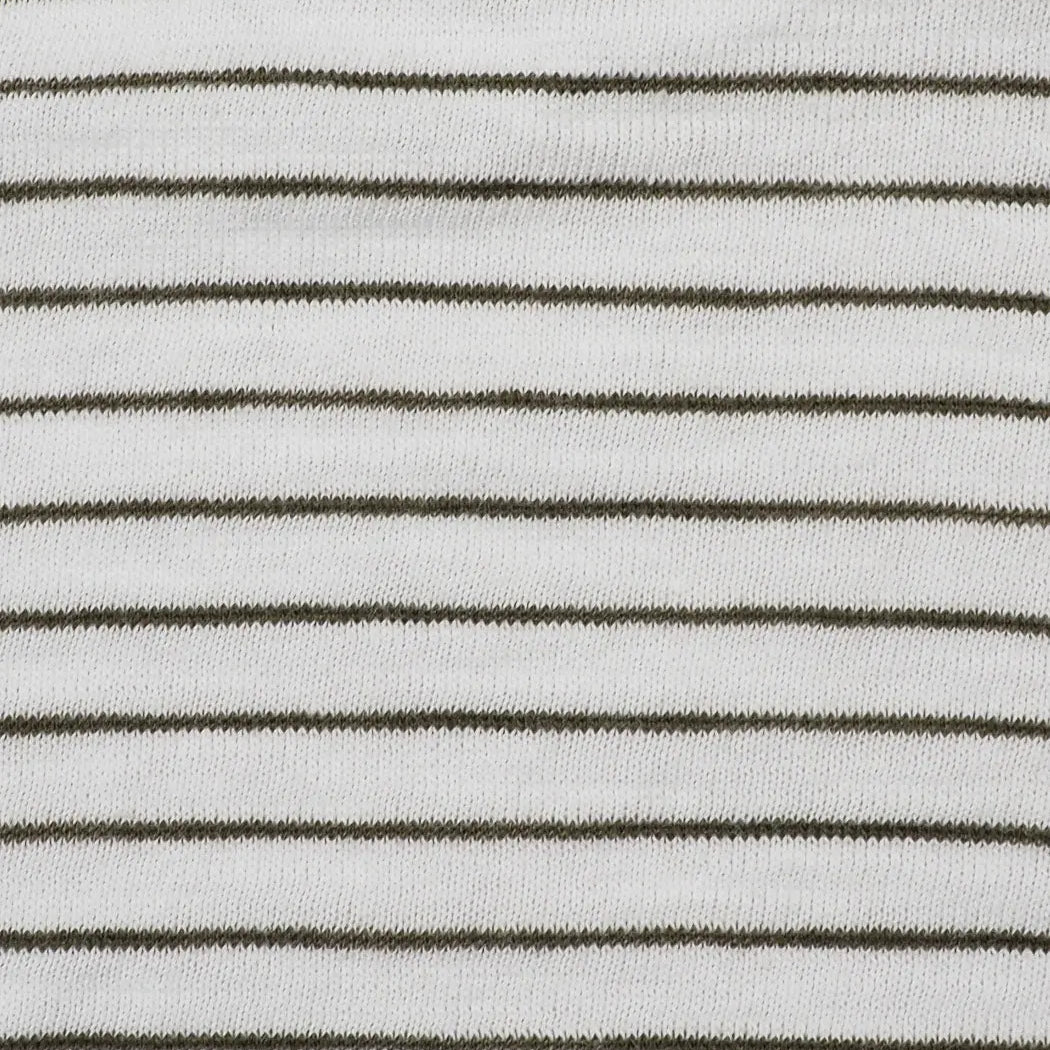 Pure Organic Cotton Light Weight Yarn Dyed Slub Stripe Jersey ( KJ30C886D ) - Bastine