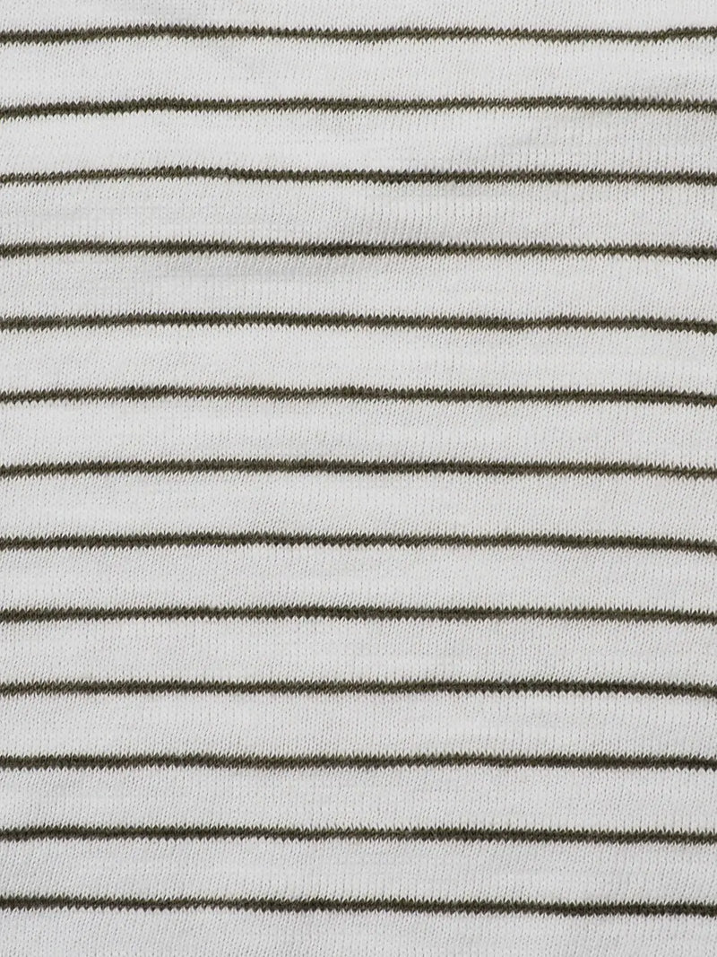 Pure Organic Cotton Light Weight Yarn Dyed Slub Stripe Jersey ( KJ30C886D ) - Bastine
