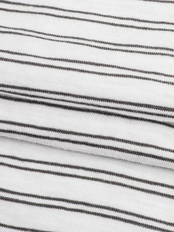 Pure Organic Cotton Light Weight Yarn Dyed Stripe Jersey ( KJ30D814D) - Bastine