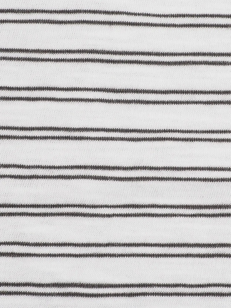 Pure Organic Cotton Light Weight Yarn Dyed Stripe Jersey ( KJ30D814D) - Bastine