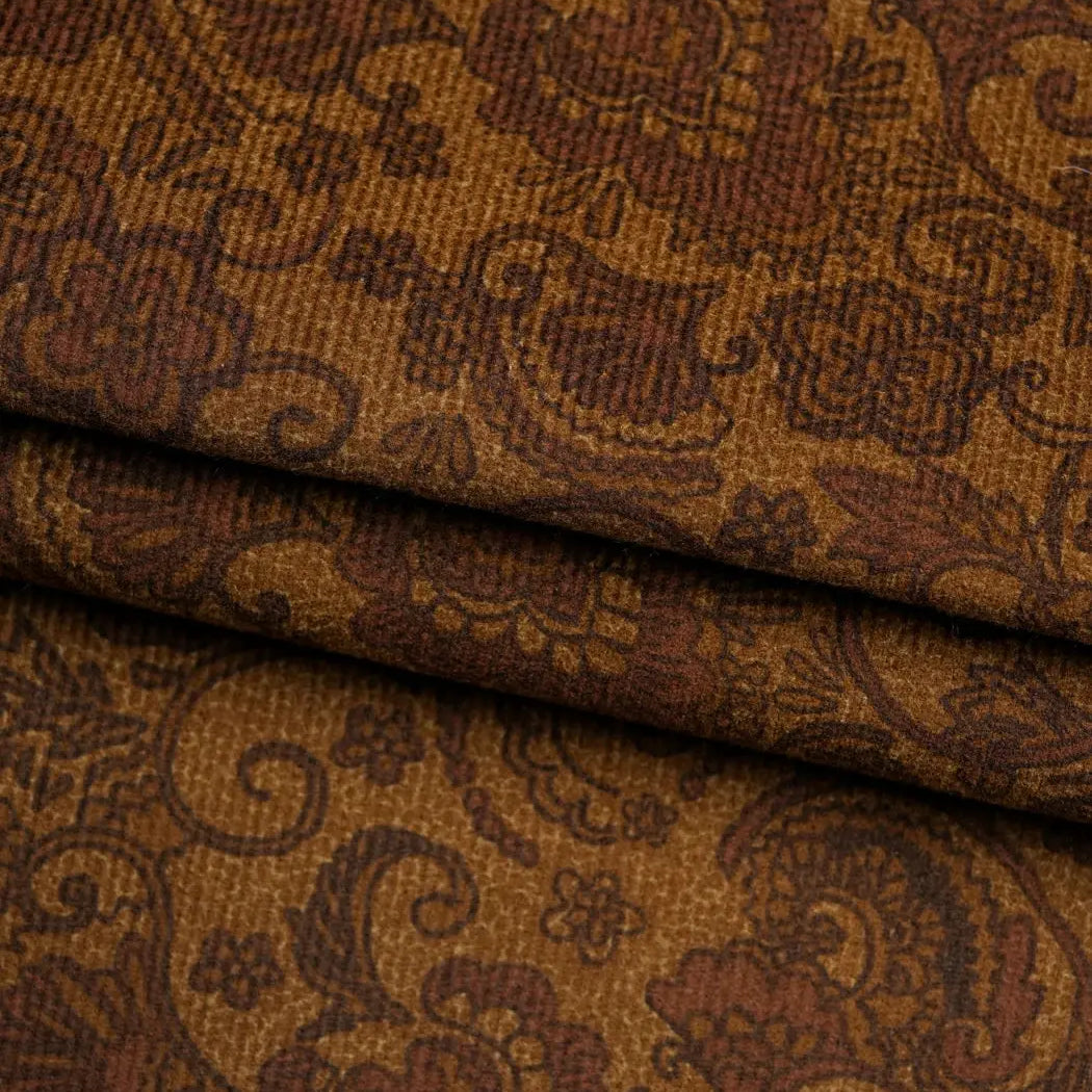 Pure Organic Cotton Mid-Weight Corduroy Fabric ( OG4361 Print )  Woven Organic Cotton  Bastine 