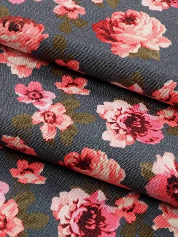 Pure Organic Cotton Mid-Weight Printed Canvas Fabric（OG324 Three Colors Availablle） - Bastine