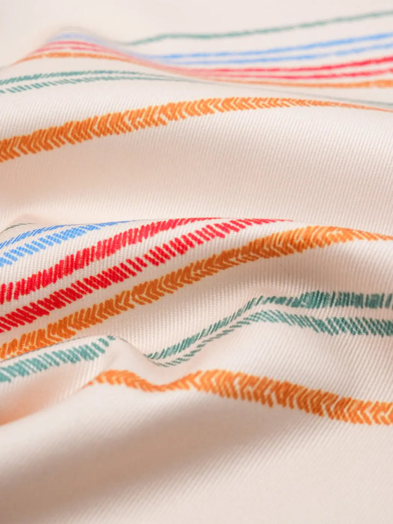 Pure Organic Cotton Mid-Weight Stretched Twill Fabric ( OG05387D Print ) Hemp Fortex Bastine Woven Organic Cotton