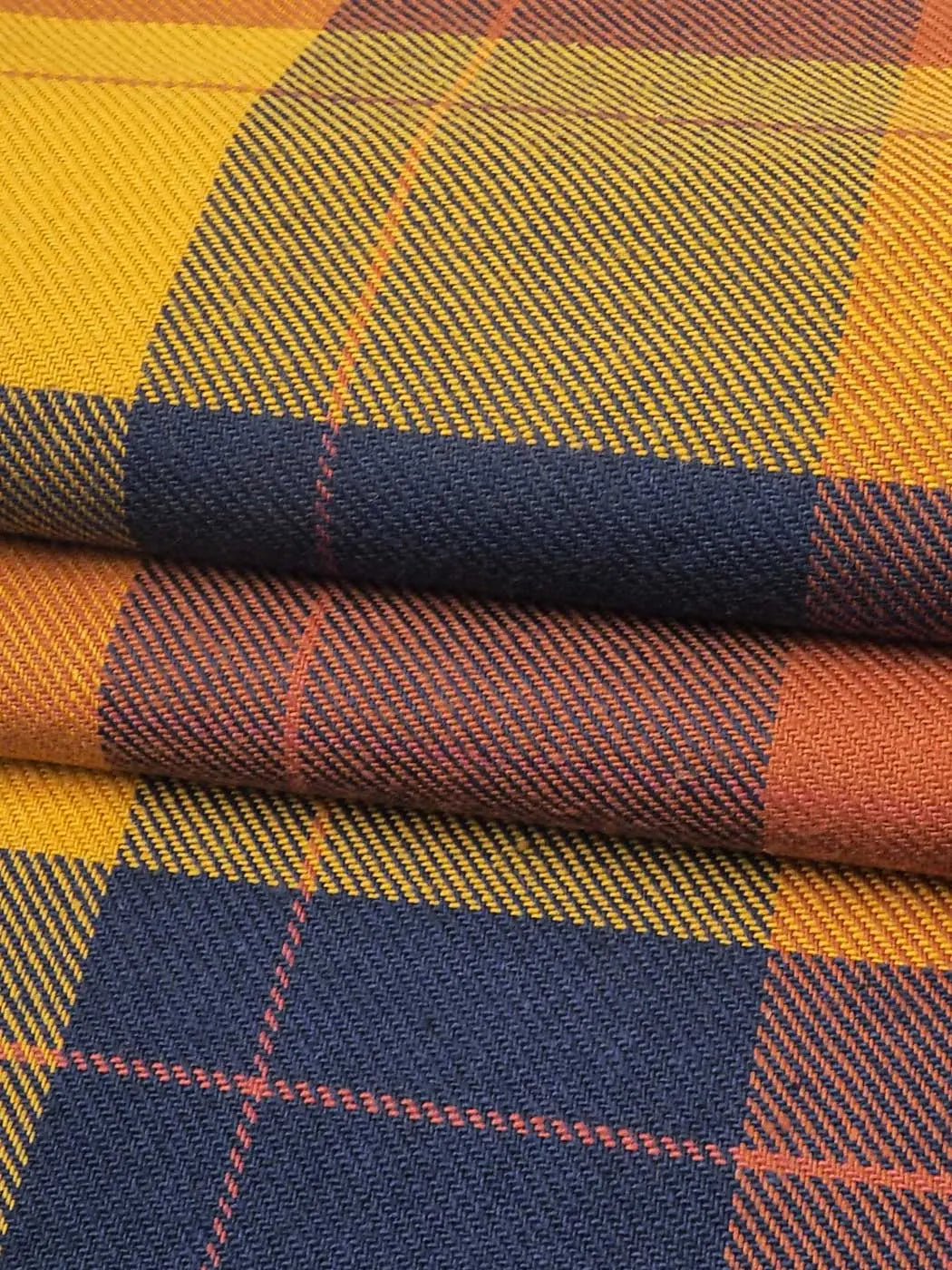 Pure Organic Cotton Twill Plaid Flannel Mid-Weight Fabric ( BC66E107B / BC66E107E / BC66E107M / BC66E107J / BC66E107S / BC66E107U ) - Bastine