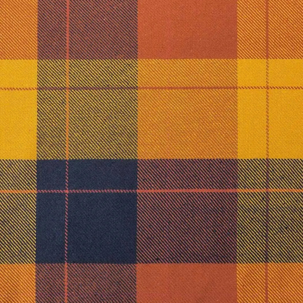 Pure Organic Cotton Twill Plaid Flannel Mid-Weight Fabric ( BC66E107B / BC66E107E / BC66E107M / BC66E107J / BC66E107S / BC66E107U ) - Bastine
