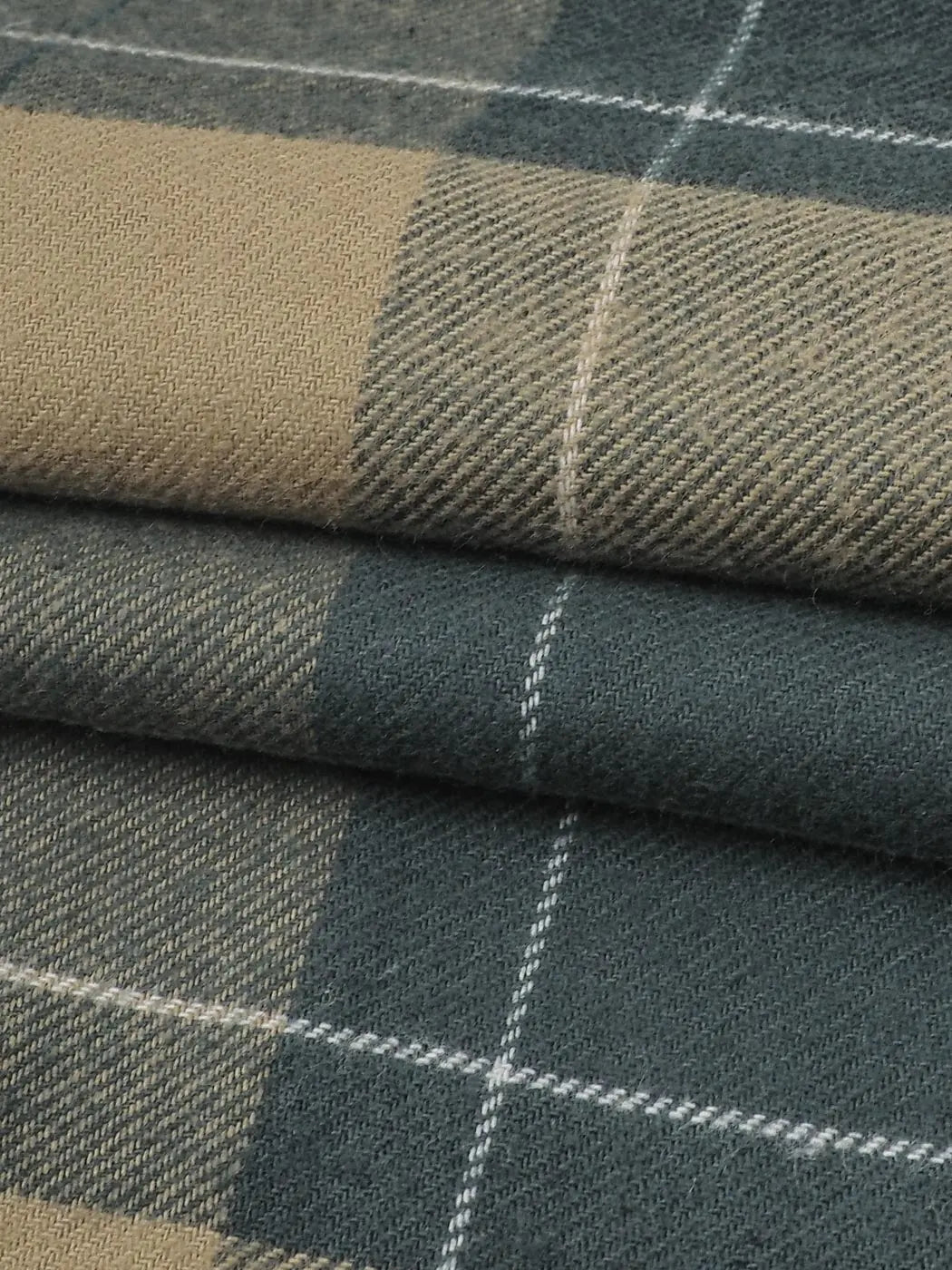 Pure Organic Cotton Twill Plaid Flannel Mid-Weight Fabric ( BC66E107B / BC66E107E / BC66E107M / BC66E107J / BC66E107S / BC66E107U ) - Bastine