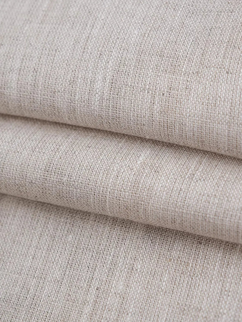 Pure Organic Linen Mid-Weight Plain Fabric ( FL5000 ） HempFortexWeb Bastine Woven Pure Hemp
