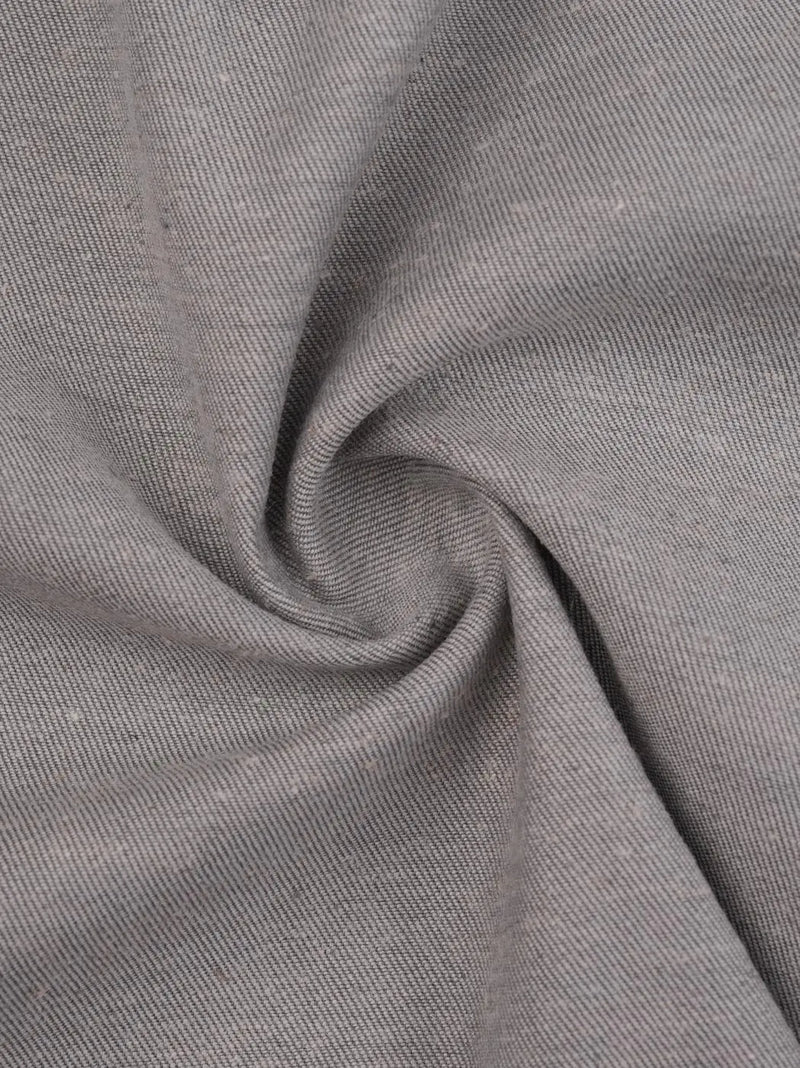 Bastine Recycled Poly & Hemp Mid-Weight Plaid Stretch Twill Fabric ( HP13448 )