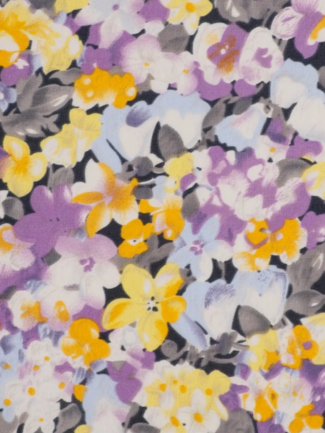 Silk & Organic Cotton Light Weight Printed Fabric ( GS07226 print ) - Bastine