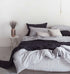 YM Light Luxury Natural Hemp General Sesame Enzyme Water Washing Four Sets Of Bedding Plain Color Cool Quilt Bedclothes Pillowcase - Bastine