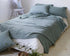 YM Light Luxury Natural Hemp General Sesame Enzyme Water Washing Four Sets Of Bedding Plain Color Cool Quilt Bedclothes Pillowcase - Bastine