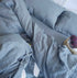 YM Light Luxury Natural Hemp General Sesame Enzyme Water Washing Four Sets Of Bedding Plain Color Cool Quilt Bedclothes Pillowcase - Bastine